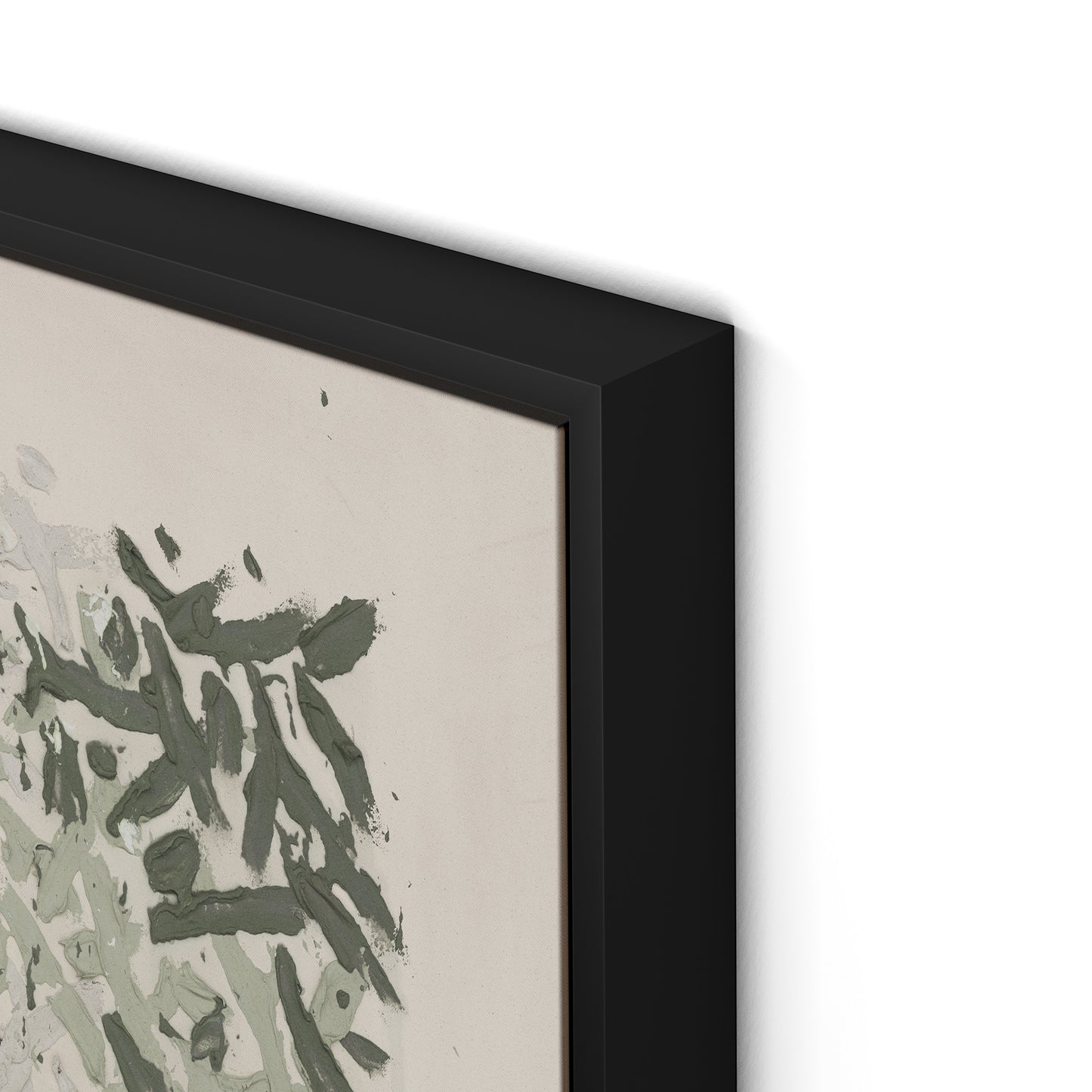 Prayers Under the Olive Tree Canvas Floater Framed / 32 x 19.5 in / Black