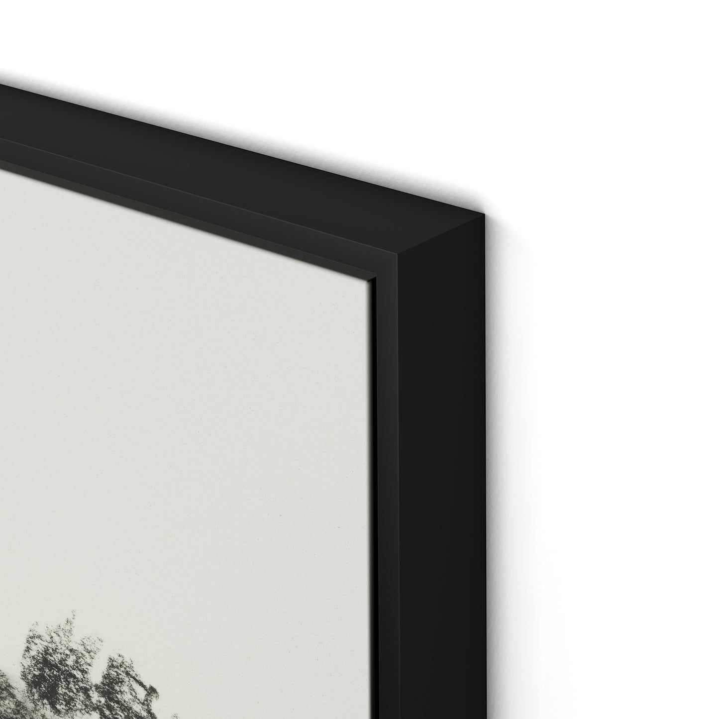 Fete Canvas Floater Framed / 32 x 20 in / Black