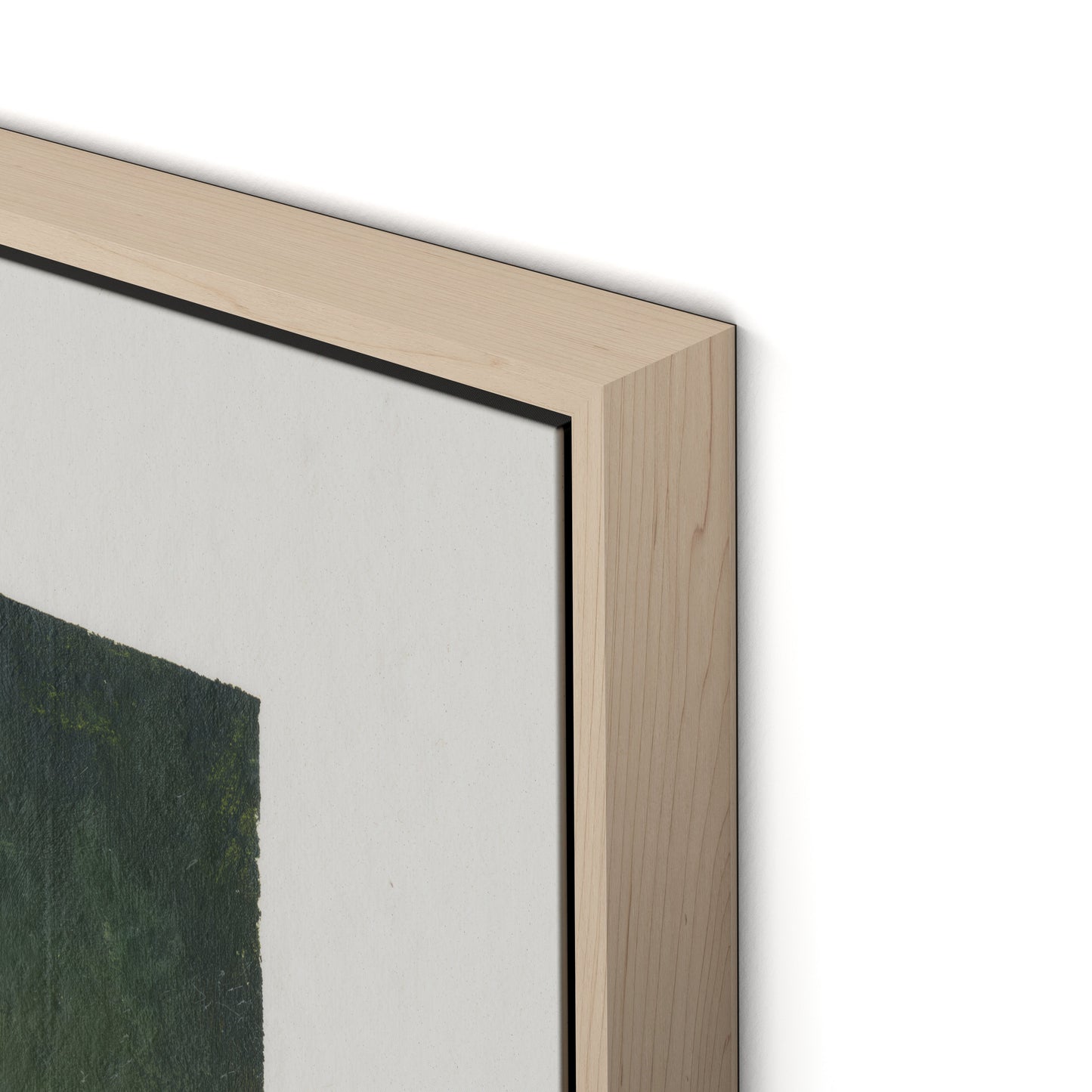 Wildflower Constellations XIX with border Canvas Floater Framed / 32 x 24 in / Natural Maple