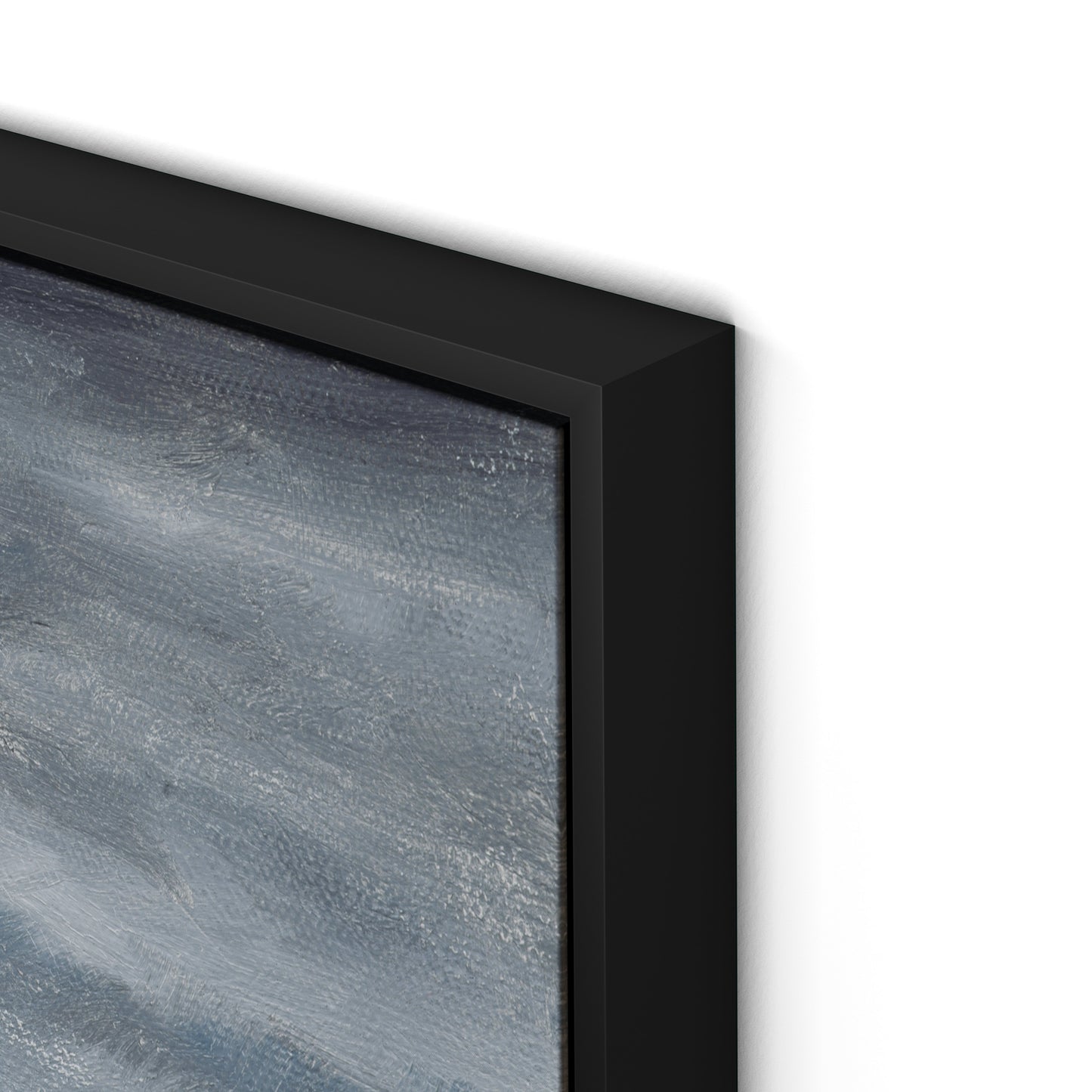 Open Seas Canvas Floater Framed / 32 x 32 in / Black