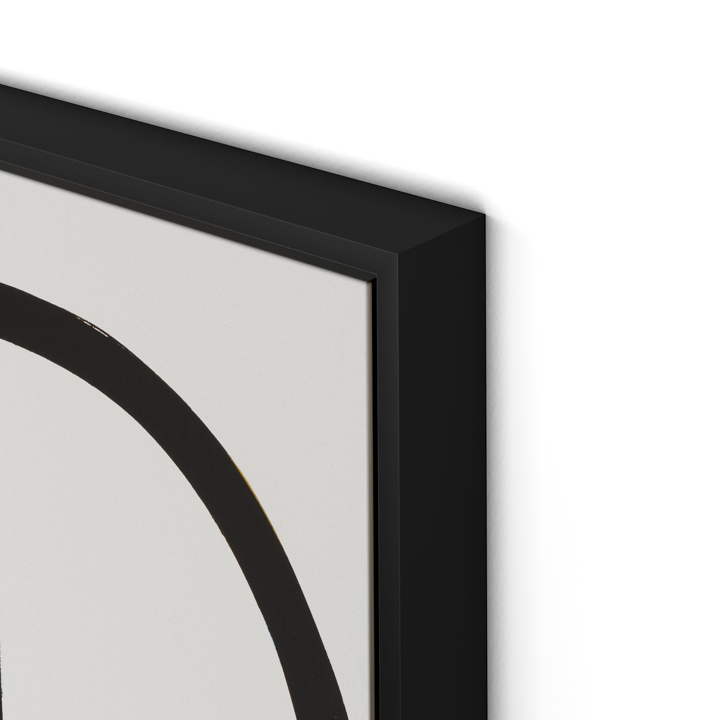 Imperfect Present Canvas Floater Framed / 24 x 32 in / Black