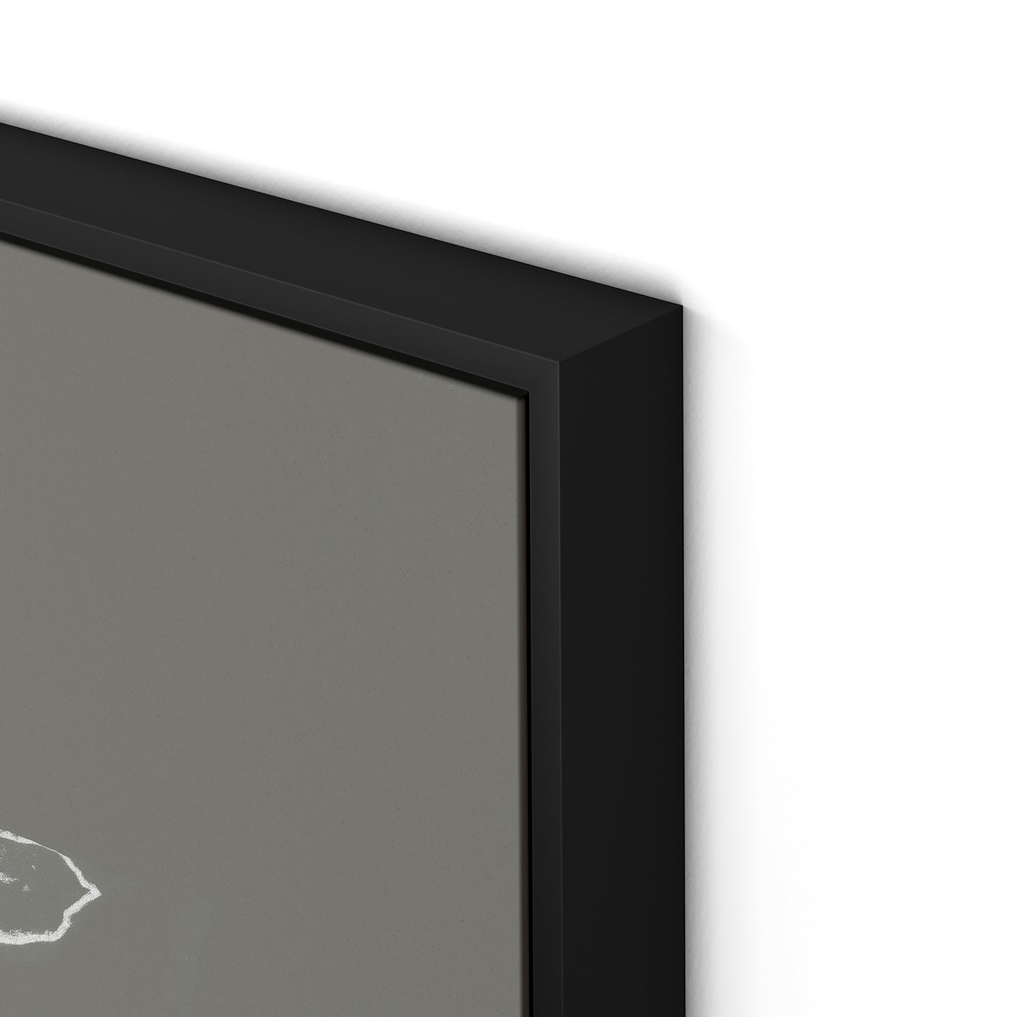 Eucalyptus Sapling - Muddled Canvas Floater Framed / 24 x 32 in / Black