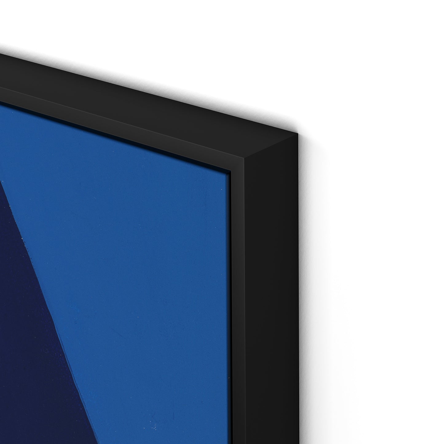 Blue No. 6 Canvas Floater Framed / 24 x 32 in / Black