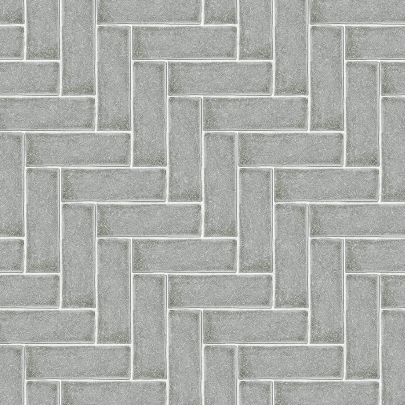 Dark Grey Herringbone Tile Decals