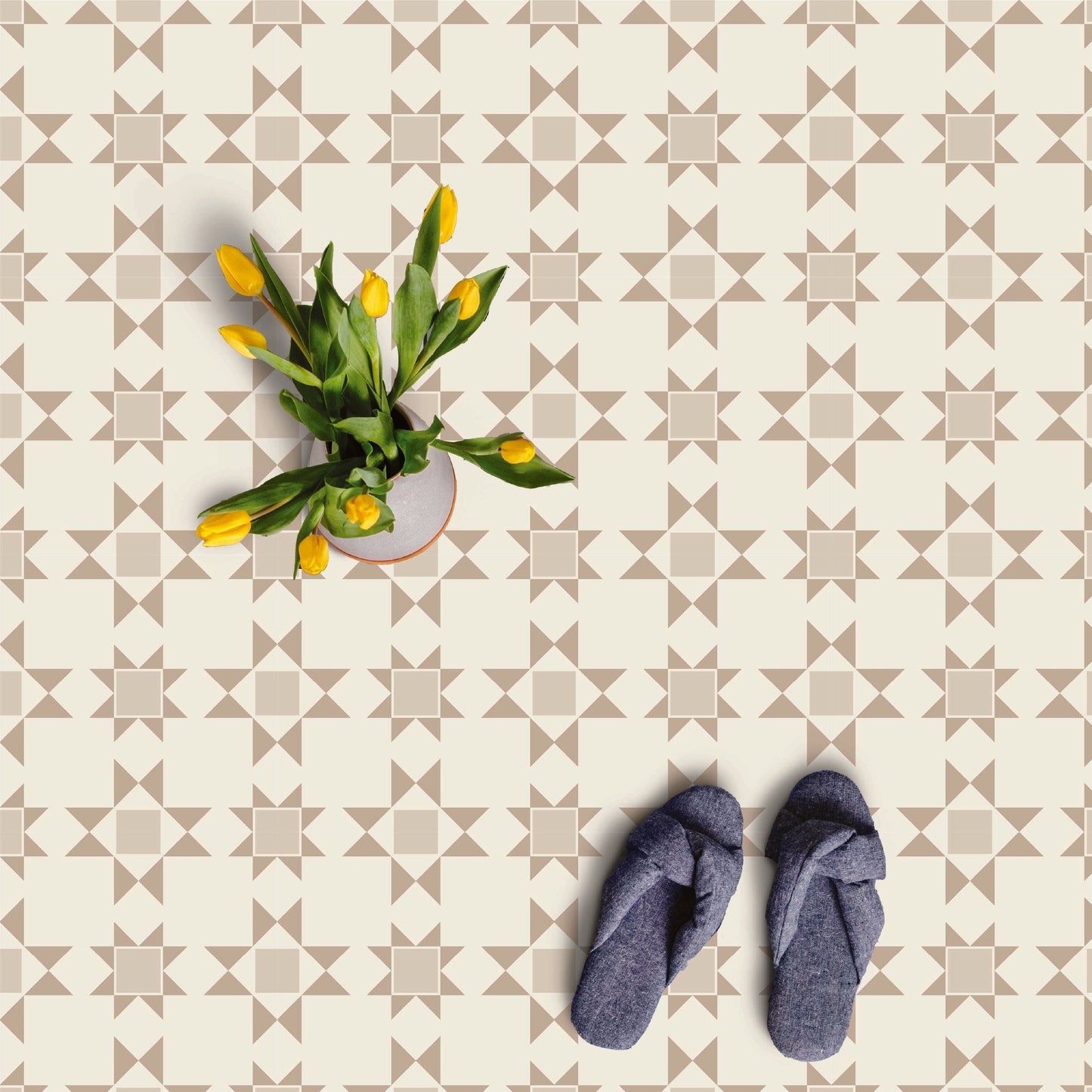 Patchwork Tile Decal Tile/Flooring in Tanglewood