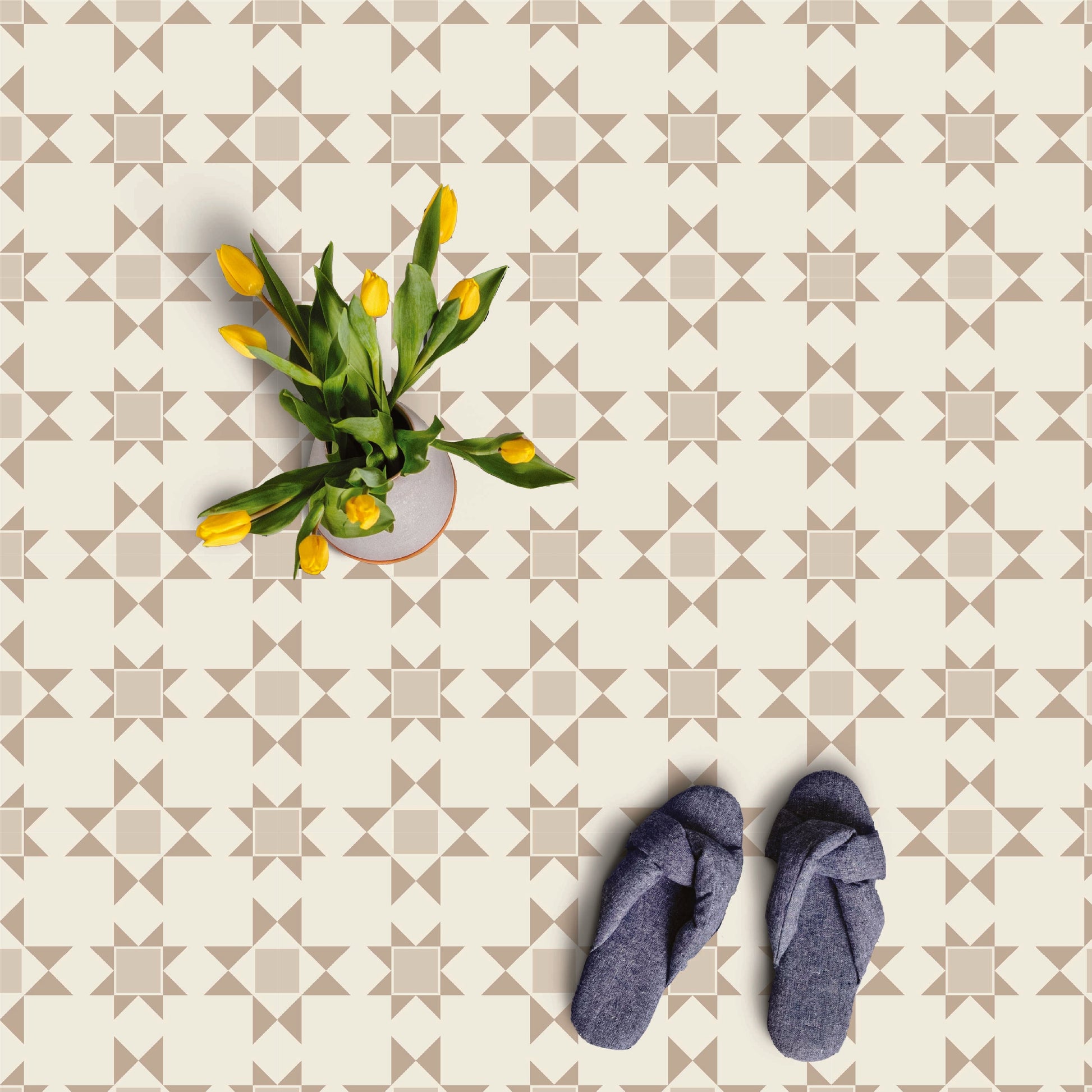 Patchwork Tile Decal Tile/Flooring in Tanglewood