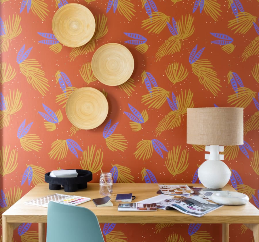 Image of Warri Palms in Cocoa Wallpaper