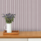 Image of Harbor Stripe in Dark Mauve Wallpaper