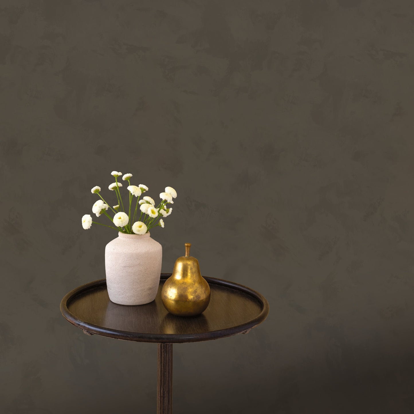 Image of Earthy Texture in Charcoal Brown Wallpaper