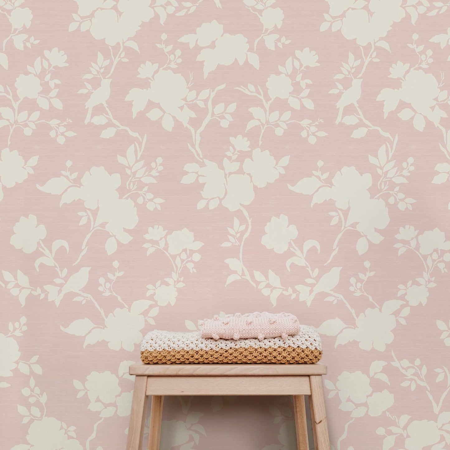 Image of Camellia Bloom in Pink Wallpaper