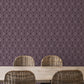 Image of Petite Damask in Maroon Wallpaper