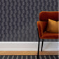 Image of Heritage Vine in Navy Wallpaper