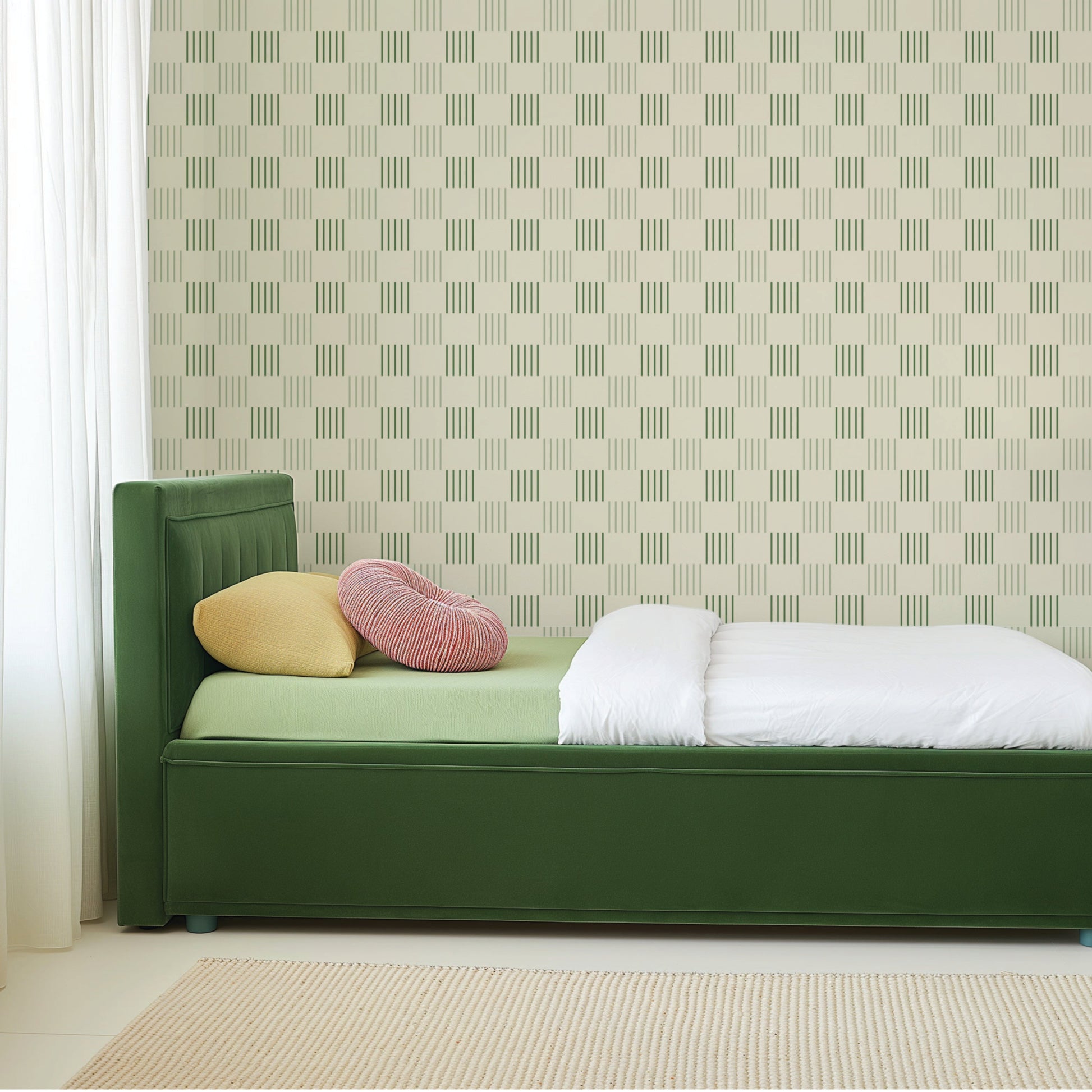 Image of Checkmate in Green Wallpaper