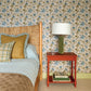 Image of Market Floral in Cornflower Wallpaper