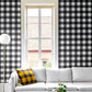 Image of Big Gingham in Black and White Wallpaper