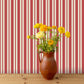 Image of Simple Stripe in Geranium Wallpaper