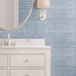Image of Indigo Batik in Chambray Wallpaper