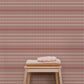 Image of Bazi Stripe in Petal Wallpaper