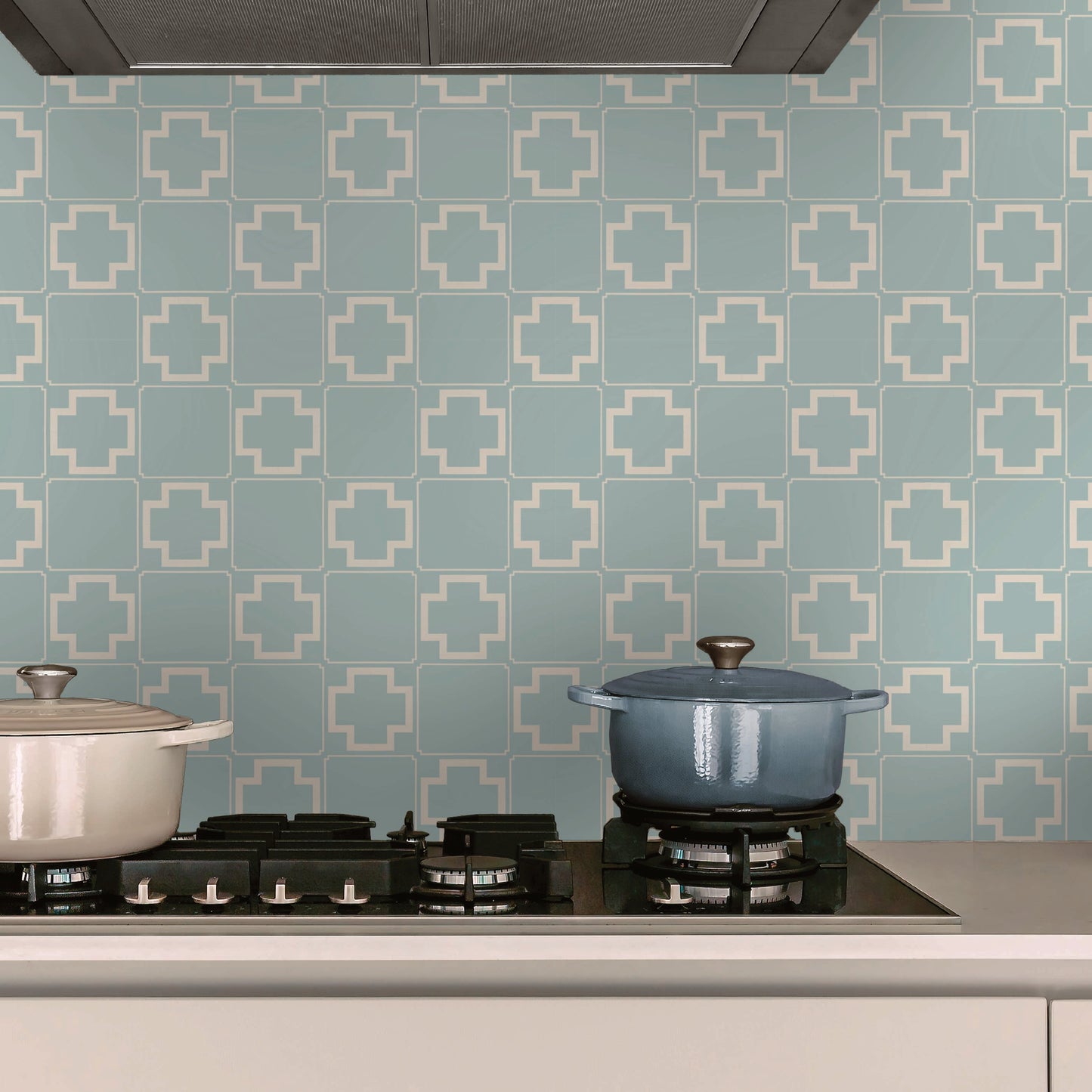 Terra Tile Decal Tile/Flooring in Powder Blue