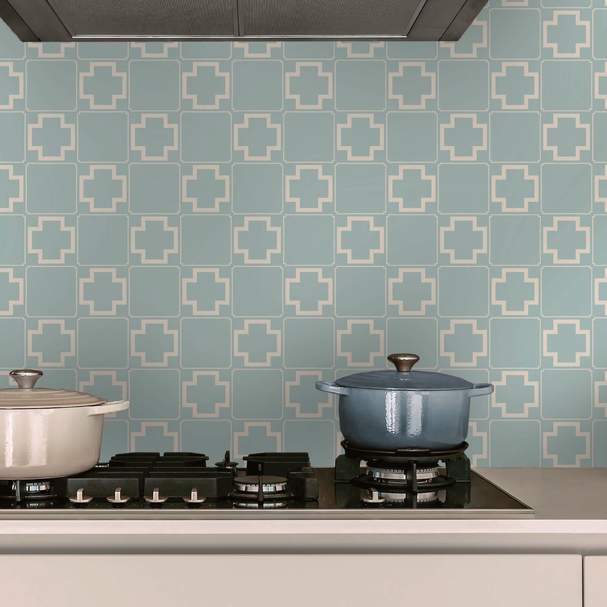 Terra Tile Decal Tile/Flooring in Powder Blue