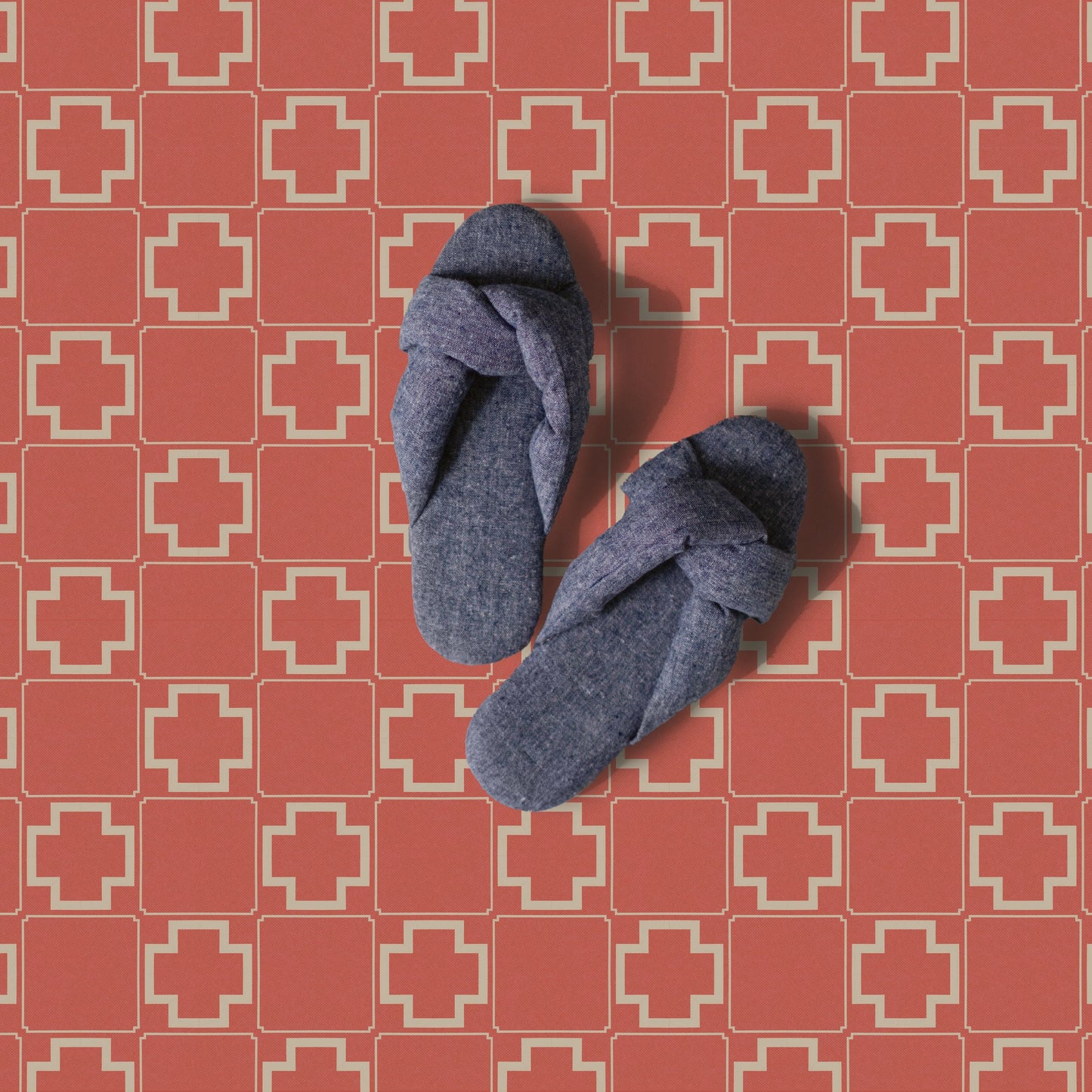 Terra Tile Decal Tile/Flooring in Terracotta