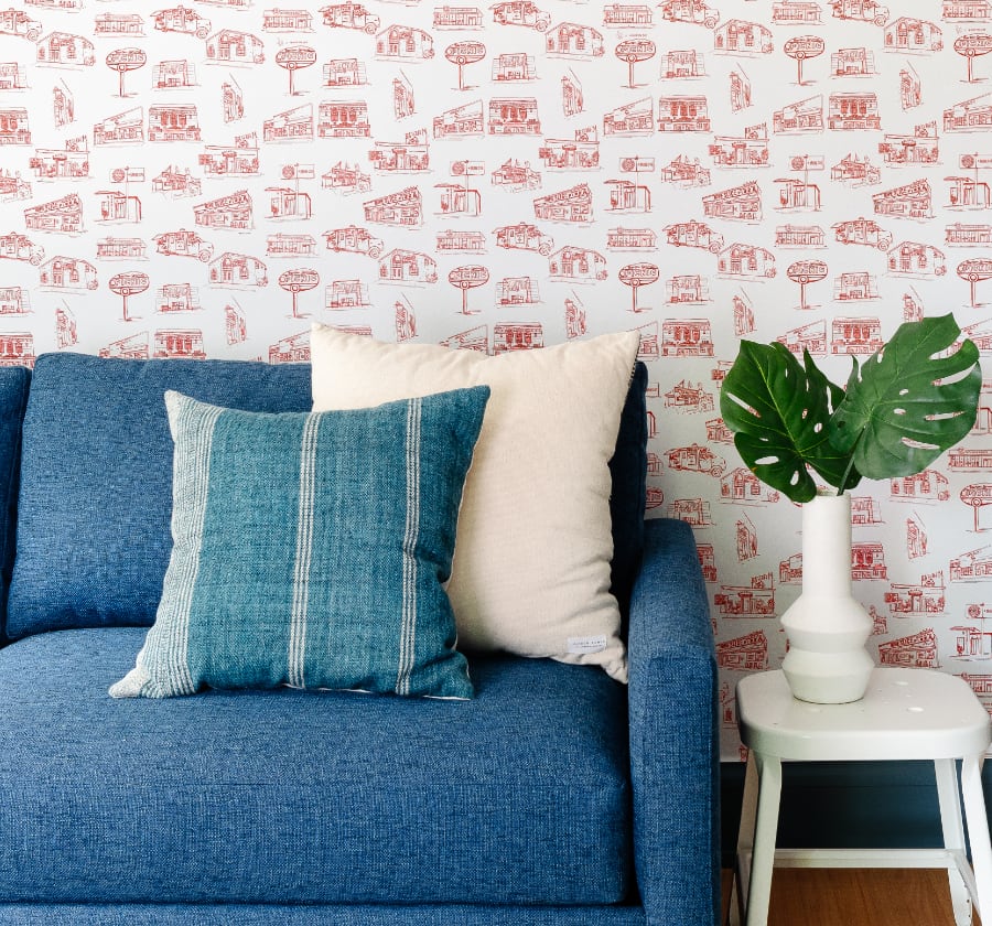 Image of Austin in Red Wallpaper