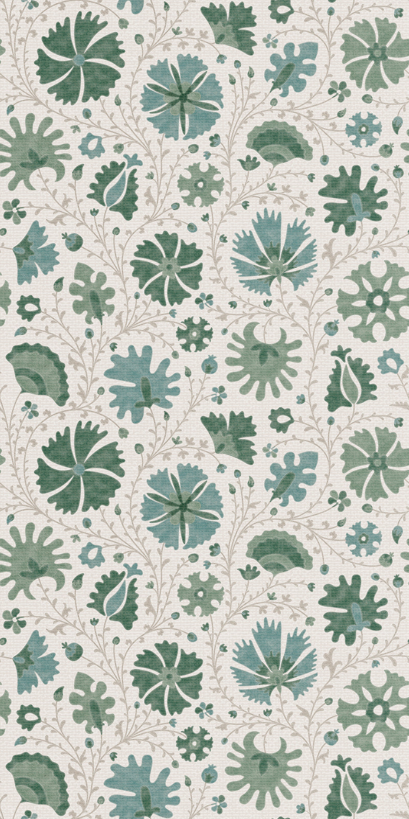 Annie Floral in Sage color