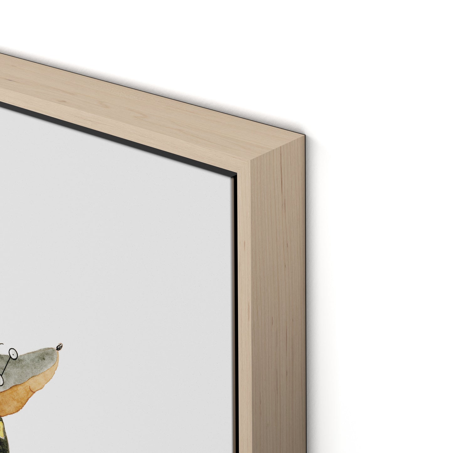 Dox Dapper Canvas Floater Framed / 24 x 18 in / Natural Maple