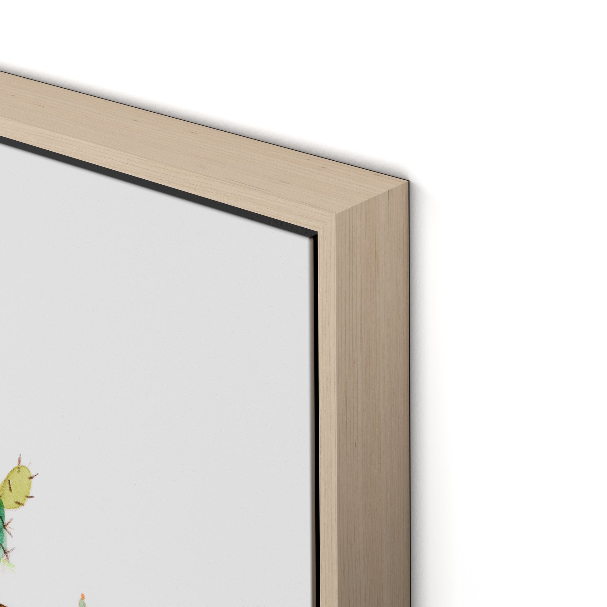 Dox Winter Canvas Floater Framed / 24 x 18 in / Natural Maple