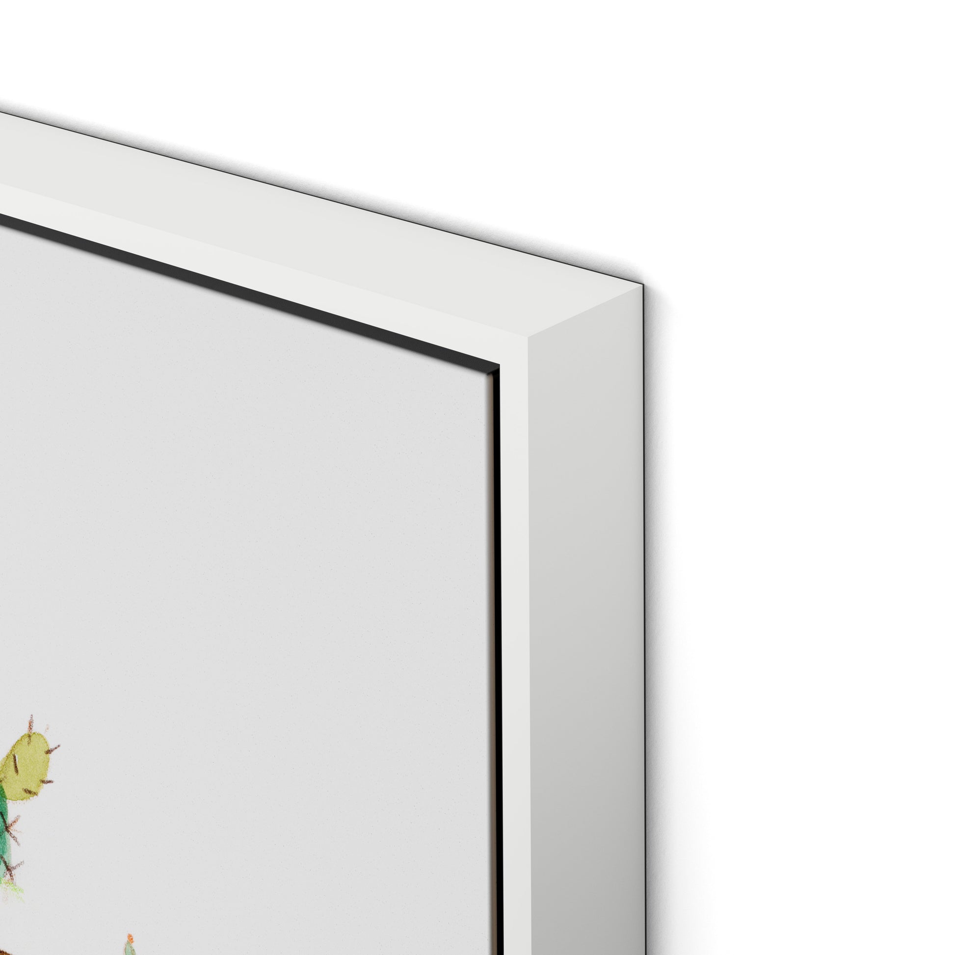 Dox Winter Canvas Floater Framed / 24 x 18 in / White