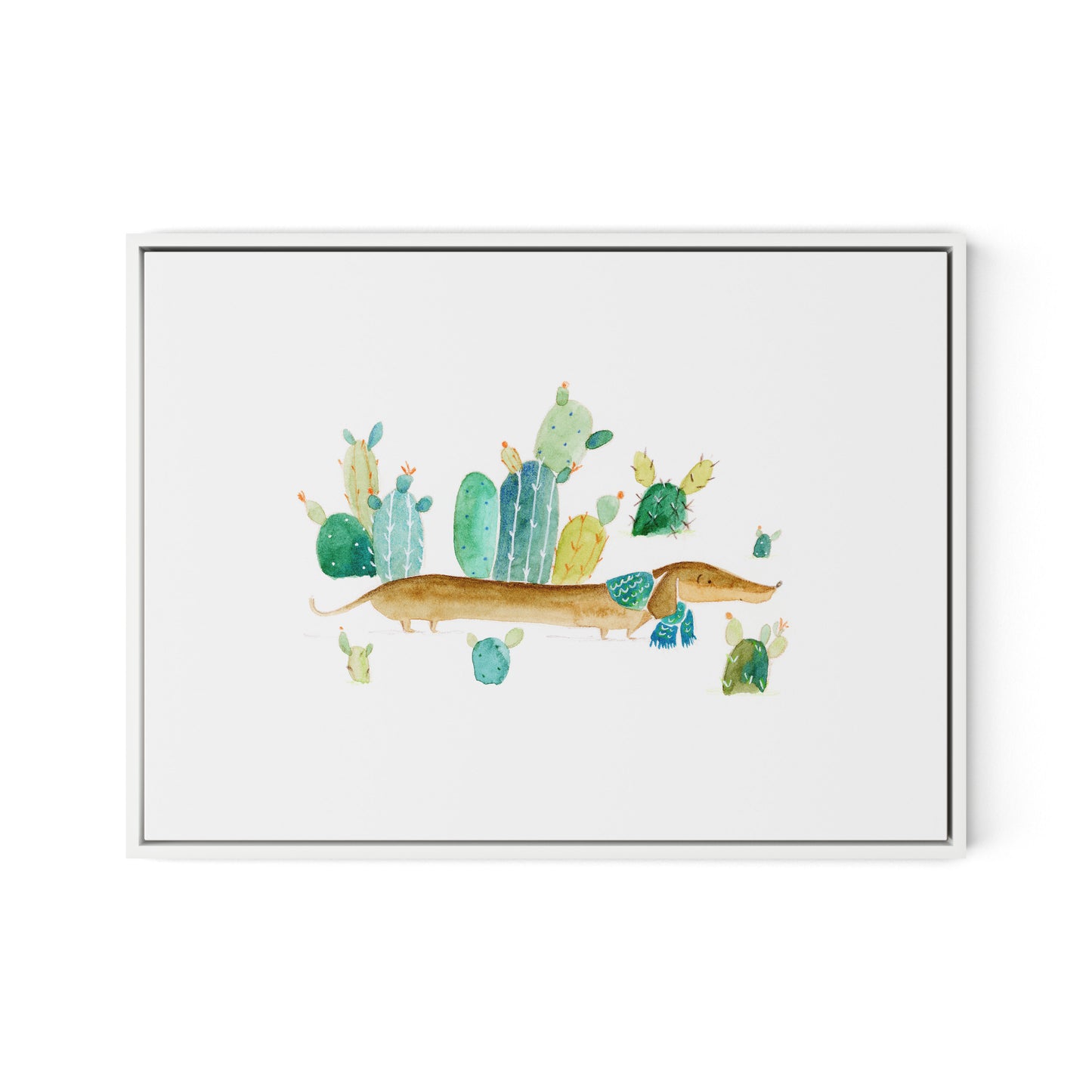 Dox Winter Canvas Floater Framed / 24 x 18 in / White