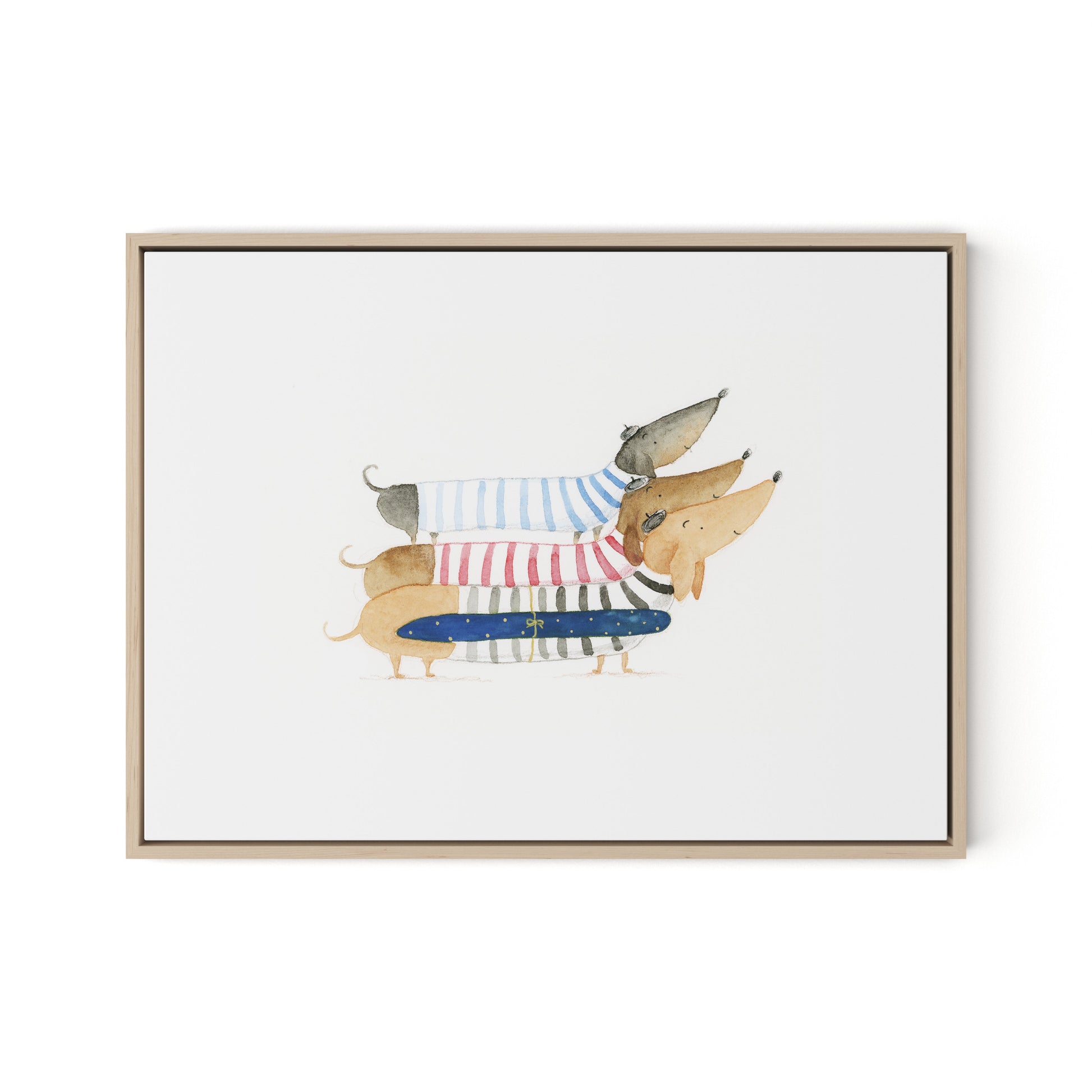 Dox French Canvas Floater Framed / 24 x 18 in / Natural Maple