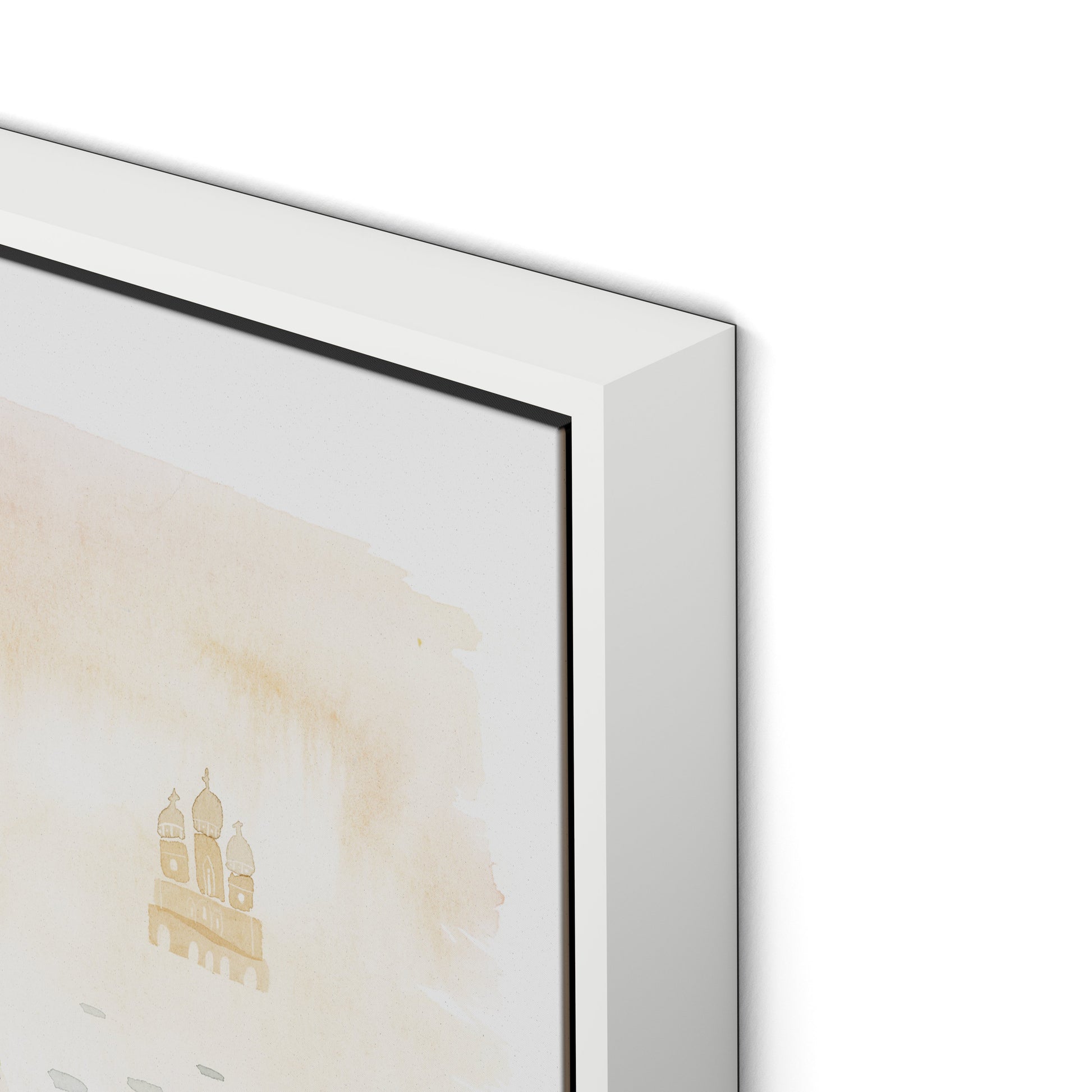 Trex Paris Canvas Floater Framed / 32 x 21 in / White