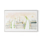 Trex Paris Canvas Floater Framed / 32 x 21 in / White