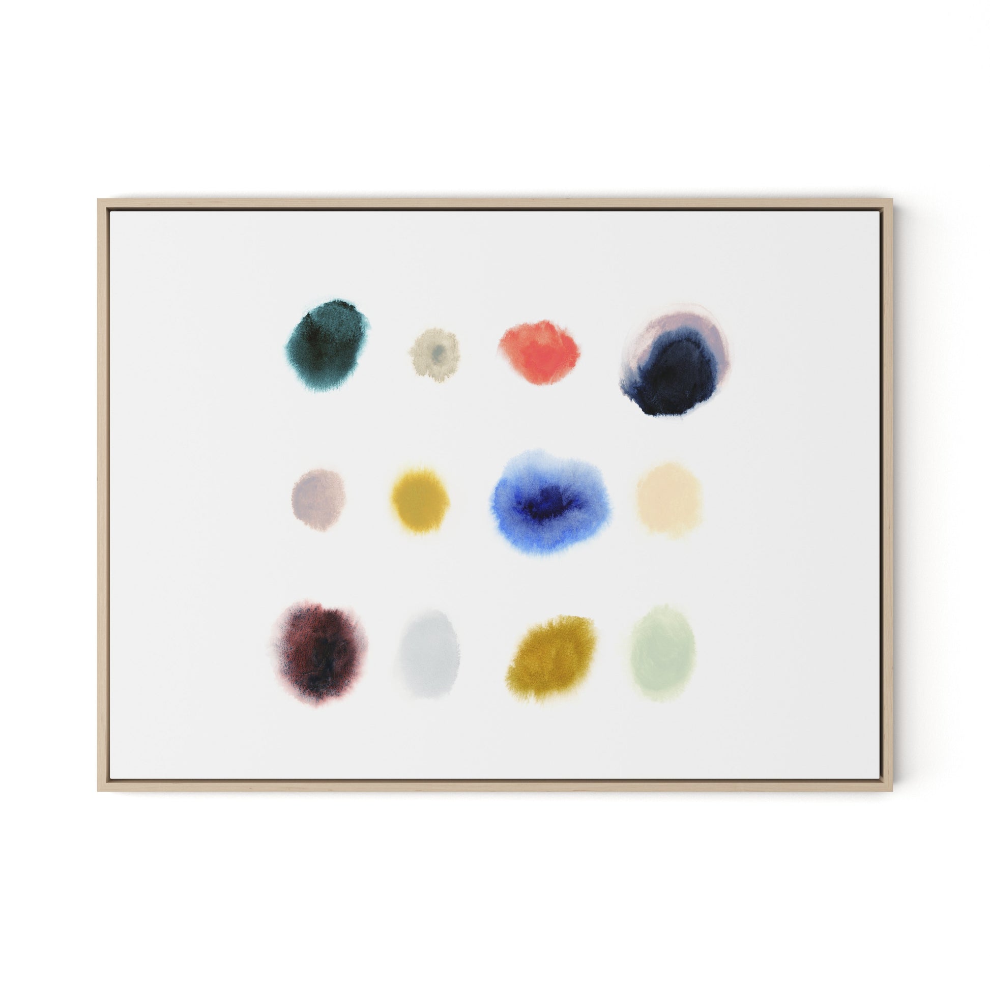 Crystal Canvas Floater Framed / 32 x 24 in / Natural Maple