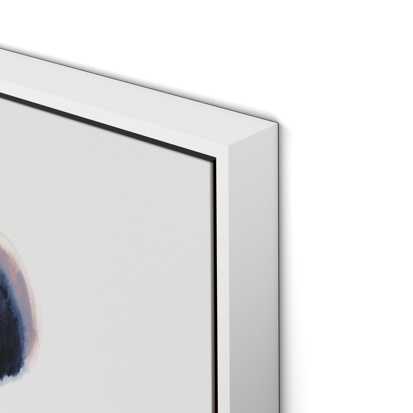 Crystal Canvas Floater Framed / 32 x 24 in / White