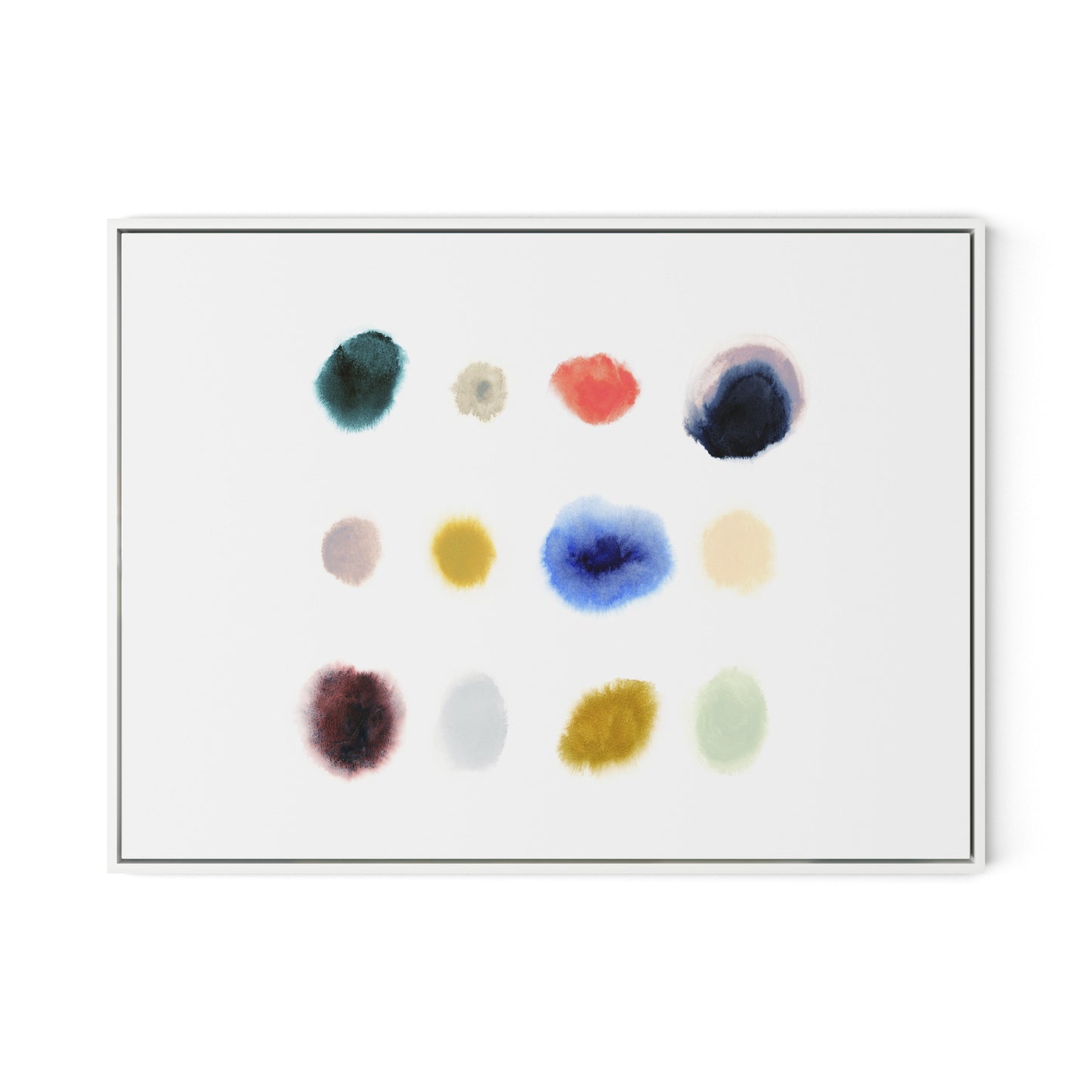 Crystal Canvas Floater Framed / 32 x 24 in / White