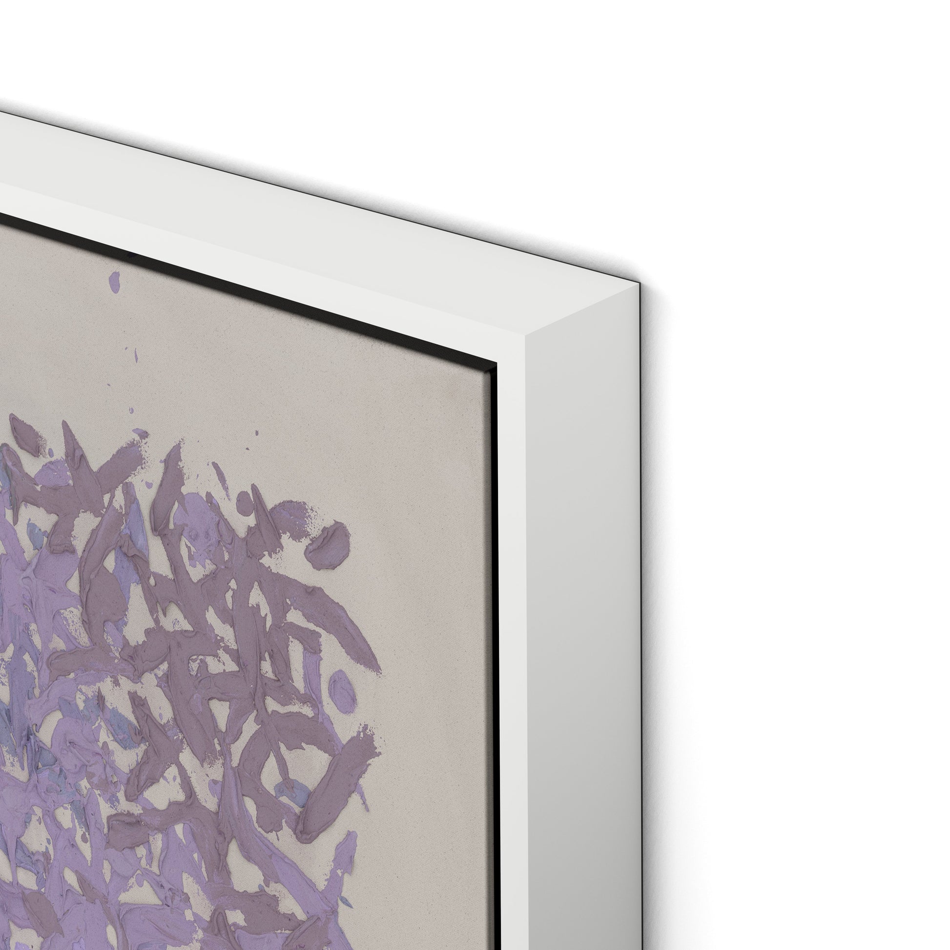 The Cling to the Rock No. 1 Canvas Floater Framed / 32 x 22 in / White