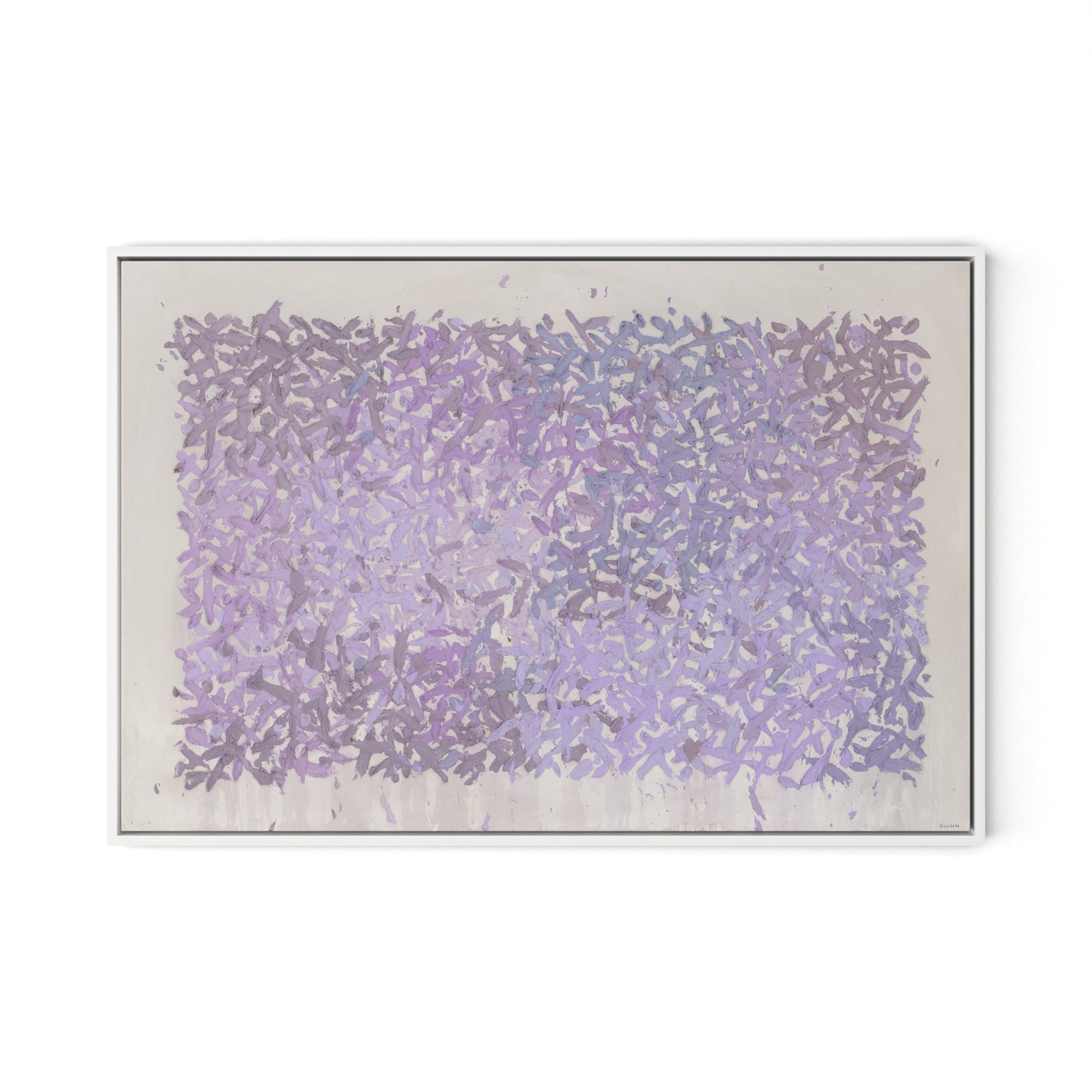 The Cling to the Rock No. 1 Canvas Floater Framed / 32 x 22 in / White