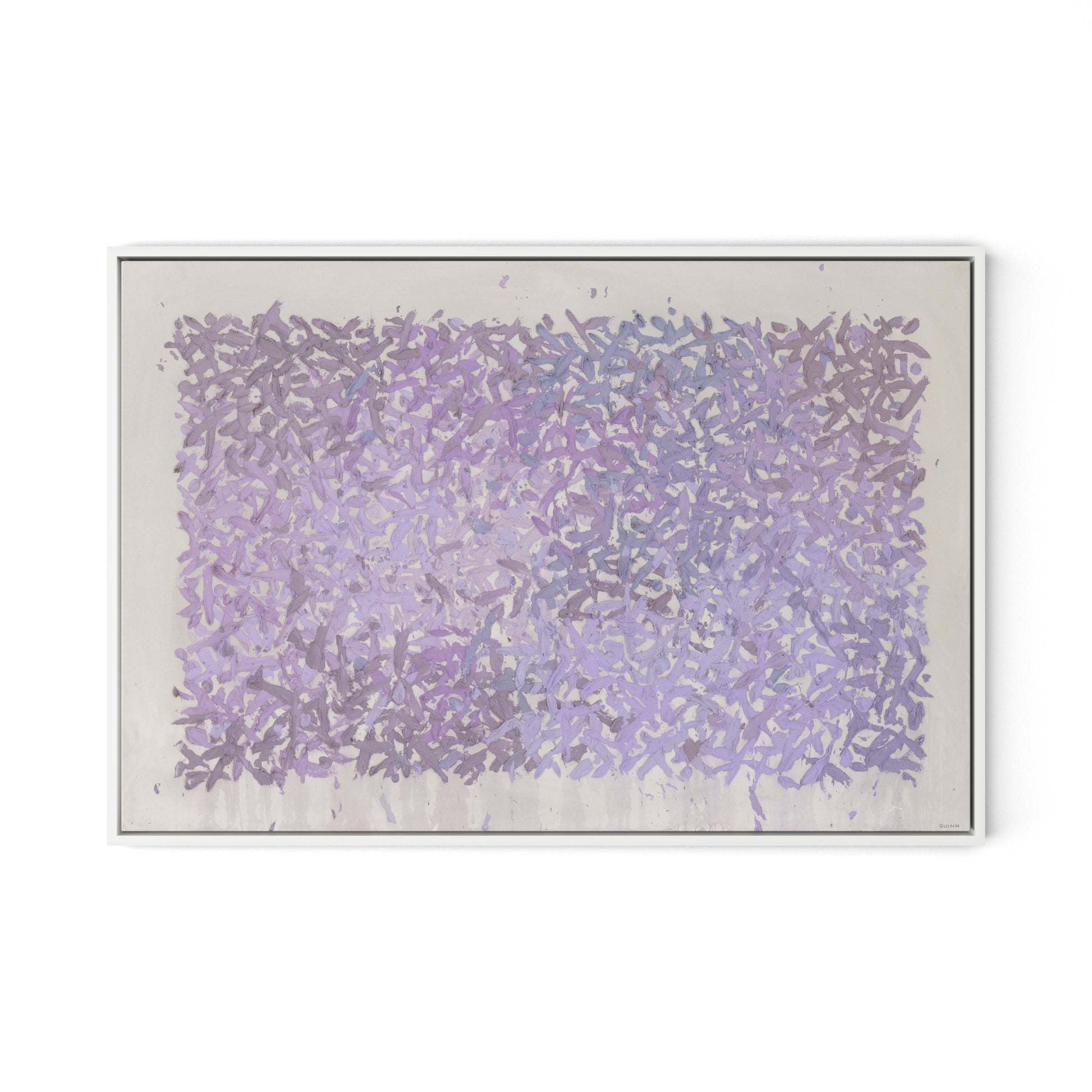 The Cling to the Rock No. 1 Canvas Floater Framed / 32 x 22 in / White