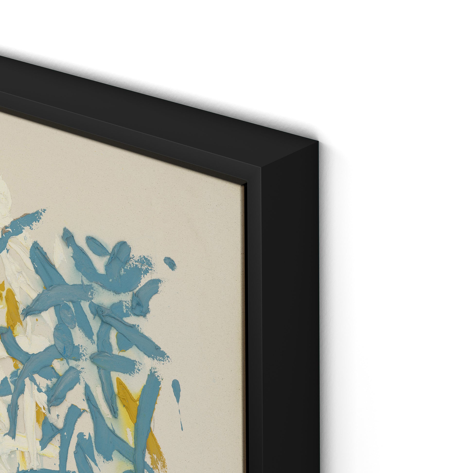 Our Hands Are Open No.18 Canvas Floater Framed / 32 x 24 in / Black