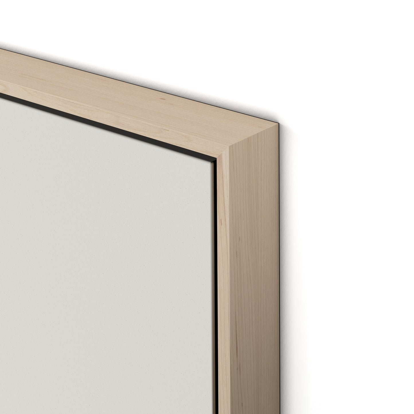 Curves Corners Canvas Floater Framed / 32 x 26 in / Natural Maple