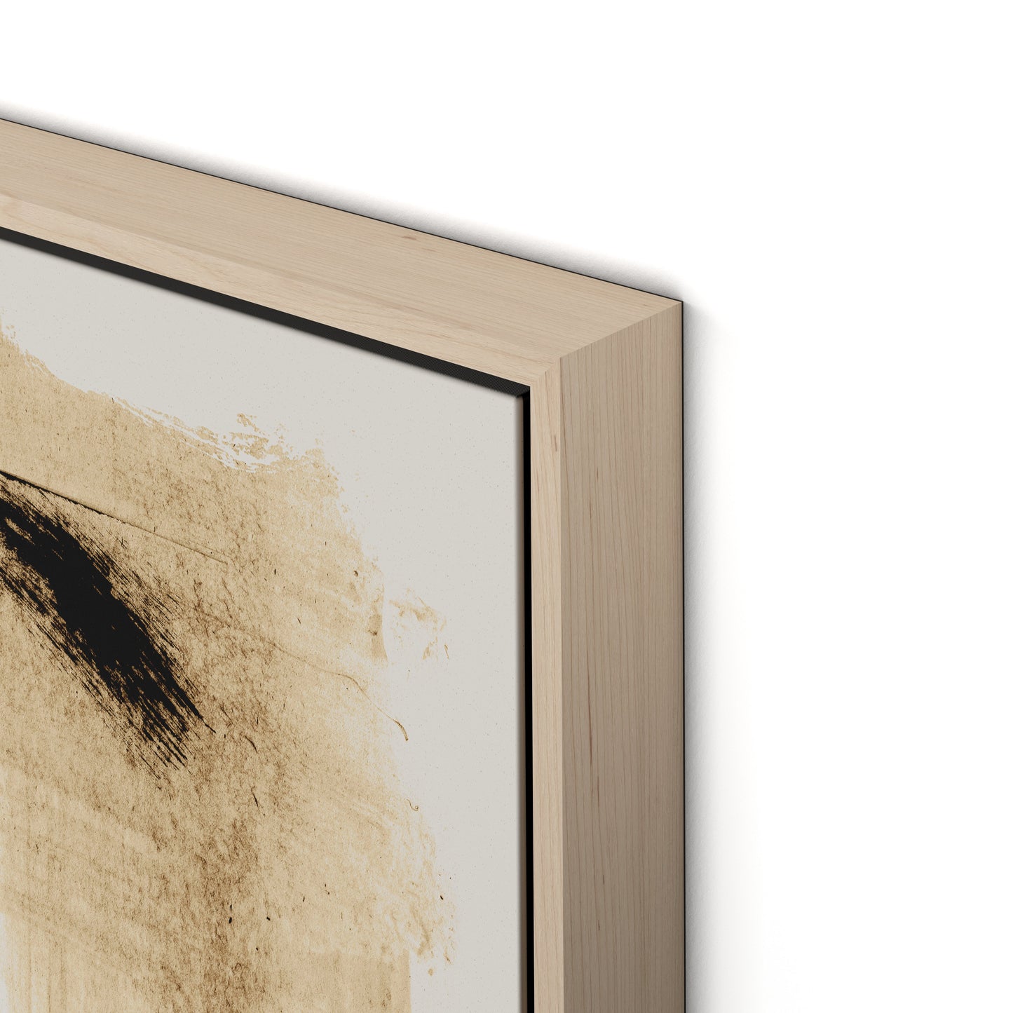 Mind Canvas Floater Framed / 32 x 24 in / Natural Maple