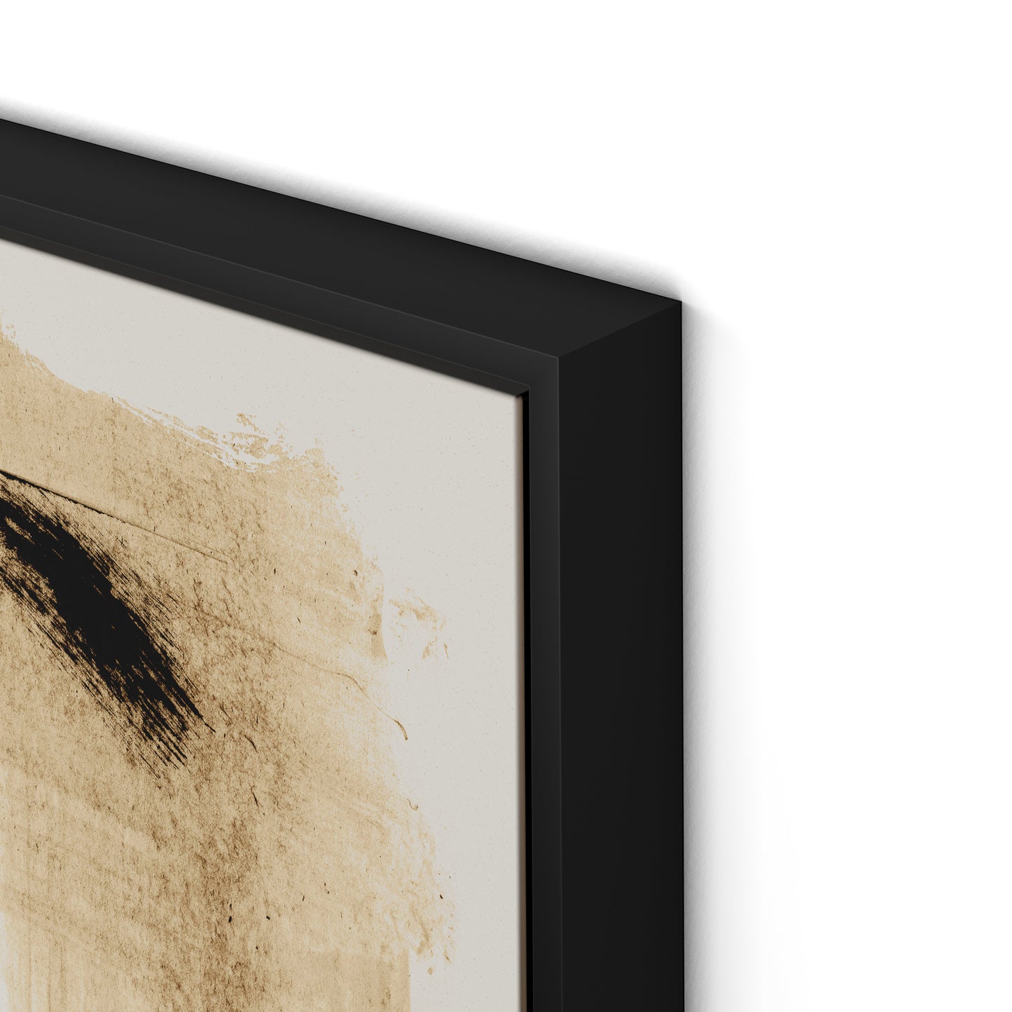 Mind Canvas Floater Framed / 32 x 24 in / Black