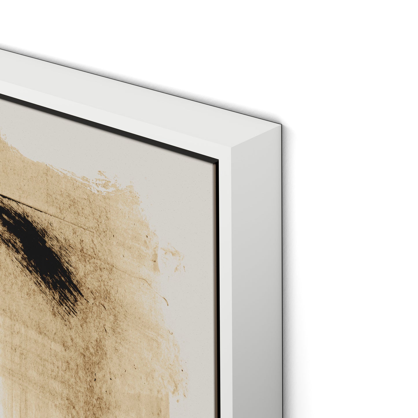 Mind Canvas Floater Framed / 32 x 24 in / White