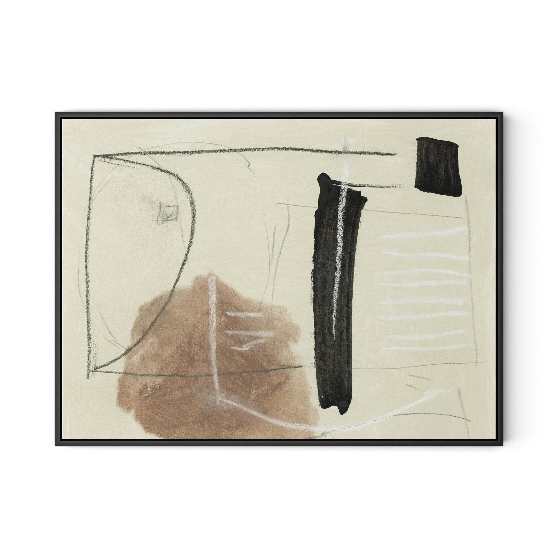 Combine Canvas Floater Framed / 32 x 24 in / Black