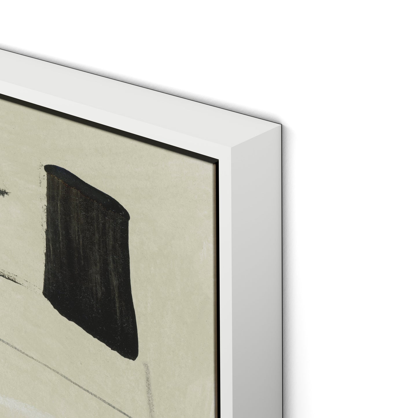 Combine Canvas Floater Framed / 32 x 24 in / White