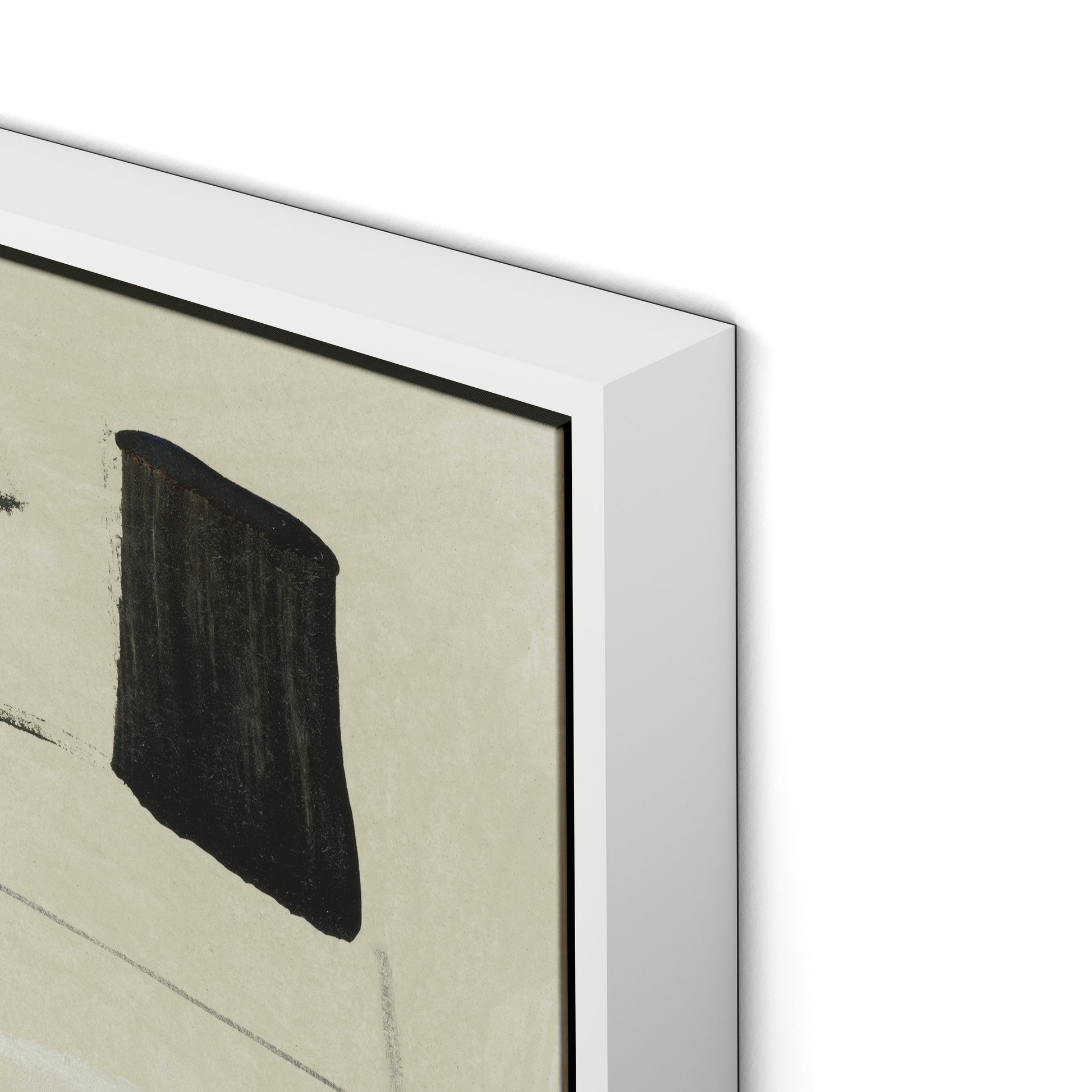 Combine Canvas Floater Framed / 32 x 24 in / White