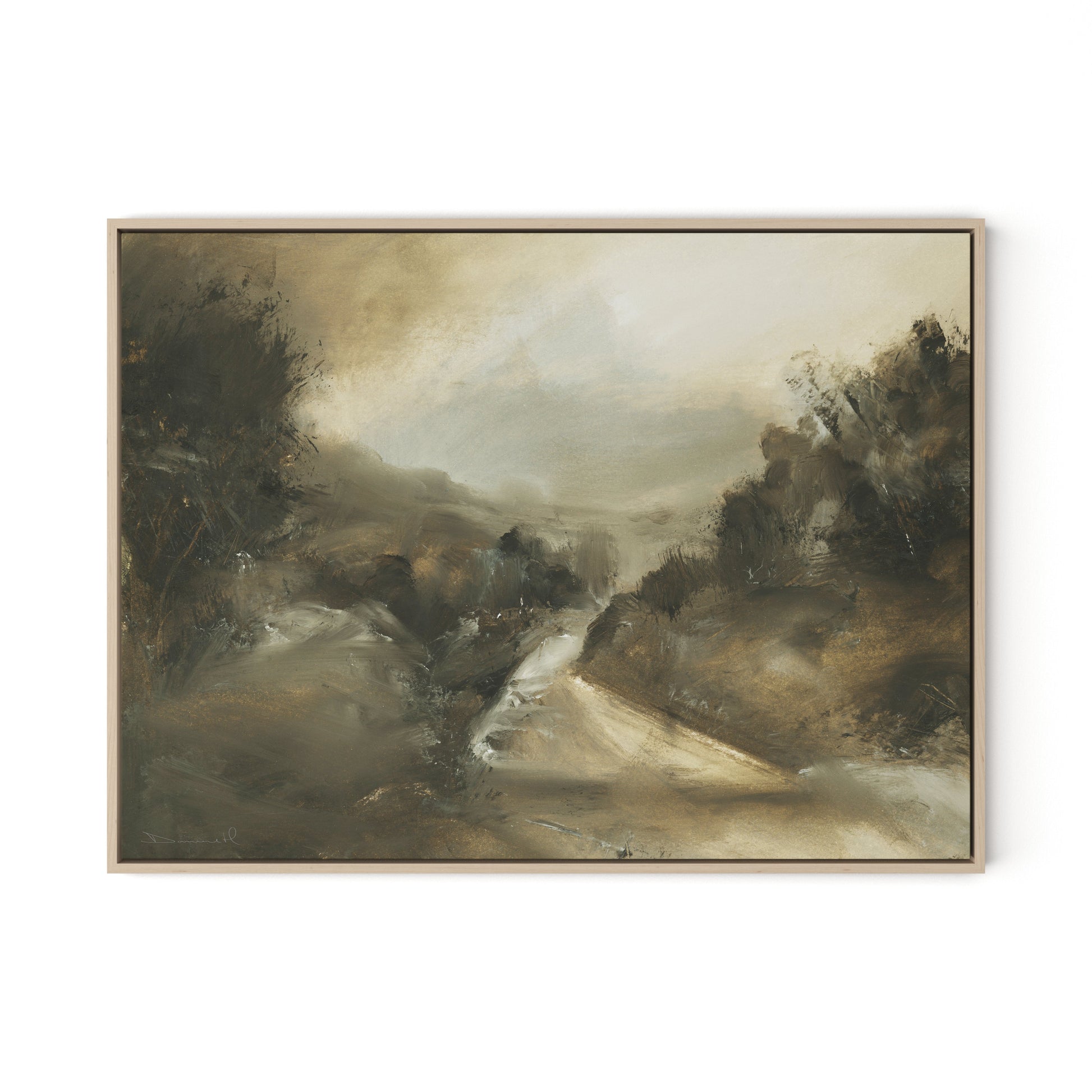 Markham Canvas Floater Framed / 32 x 24 in / Natural Maple