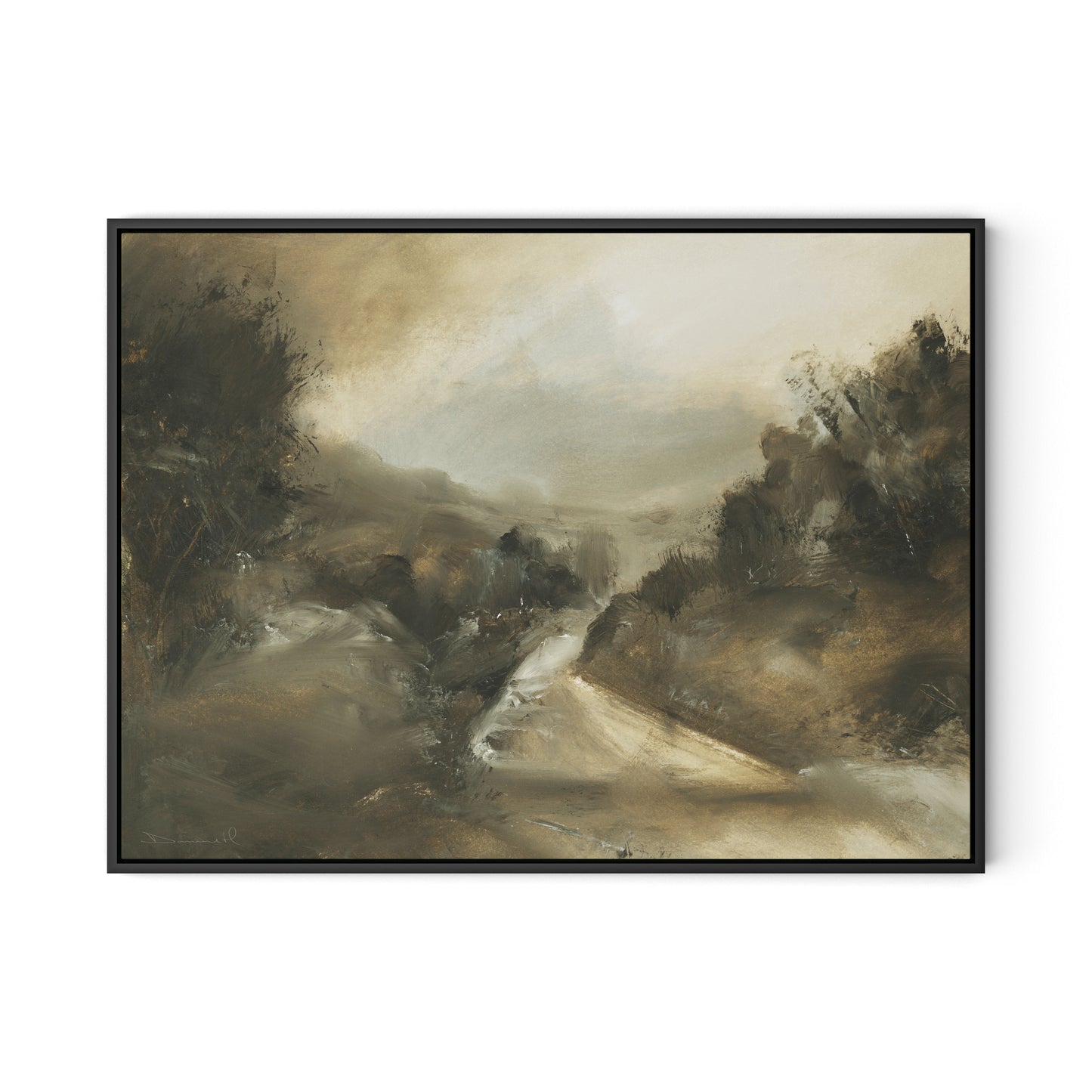 Markham Canvas Floater Framed / 32 x 24 in / Black